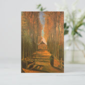 ビンセント・ヴァン・ゴッホ – ポプラの並木道in秋 招待状 (スタンド正面)