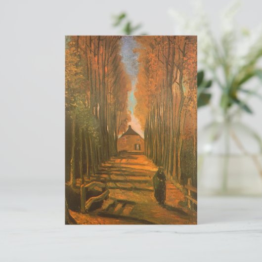 ビンセント・ヴァン・ゴッホ – ポプラの並木道in秋 招待状 (スタンド正面)