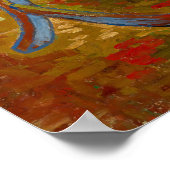 ビンセント・ヴァン・ゴッホ – ポール・ゴーギャンの肘掛け椅子 ポスター (角)