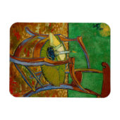 ビンセント・ヴァン・ゴッホ – ポール・ゴーギャンの肘掛け椅子 マグネット (横)