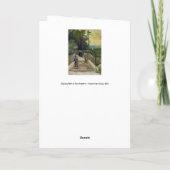 ビンセント・ヴァン・ゴッホ – モンマルトルの坂道 カード (裏面)