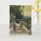 ビンセント・ヴァン・ゴッホ – モンマルトルの坂道 カード (黄色い花)