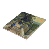 ビンセント・ヴァン・ゴッホ – モンマルトルの坂道 タイル (側面)