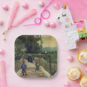 ビンセント・ヴァン・ゴッホ – モンマルトルの坂道 ペーパープレート (パーティー)