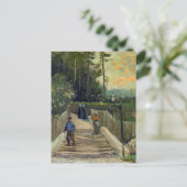 ビンセント・ヴァン・ゴッホ – モンマルトルの坂道 ポストカード (スタンド正面)