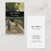 ビンセント・ヴァン・ゴッホ – モンマルトルの坂道 名刺 (正面/裏面)