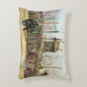 ビンセント・ヴァン・ゴッホ – モンマルトルの通りシーン アクセントクッション (正面(垂直))