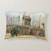 ビンセント・ヴァン・ゴッホ – モンマルトルの通りシーン アクセントクッション (裏面)