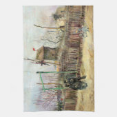 ビンセント・ヴァン・ゴッホ – モンマルトルの通りシーン キッチンタオル (縦)