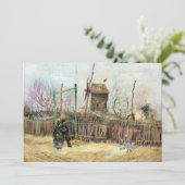 ビンセント・ヴァン・ゴッホ – モンマルトルの通りシーン サンキューカード (スタンド正面)