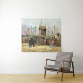 ビンセント・ヴァン・ゴッホ – モンマルトルの通りシーン タペストリー (インサイチュ(横))