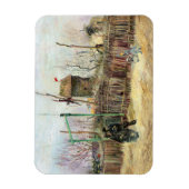 ビンセント・ヴァン・ゴッホ – モンマルトルの通りシーン マグネット (縦)