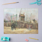 ビンセント・ヴァン・ゴッホ – モンマルトルの通りシーン 薄葉紙 (クラフト)