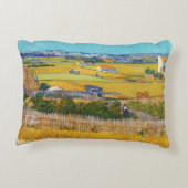 ビンセント・ヴァン・ゴッホ – ラクルで収穫 アクセントクッション (裏面)