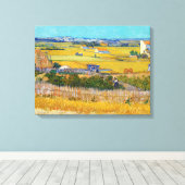 ビンセント・ヴァン・ゴッホ – ラクルで収穫 キャンバスプリント (インサイチュ (ウッドフロア))
