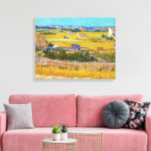 ビンセント・ヴァン・ゴッホ – ラクルで収穫 キャンバスプリント (インサイチュ (リビング))