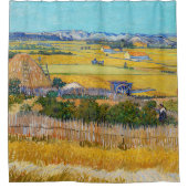 ビンセント・ヴァン・ゴッホ – ラクルで収穫 シャワーカーテン (正面)