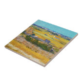 ビンセント・ヴァン・ゴッホ – ラクルで収穫 タイル (側面)