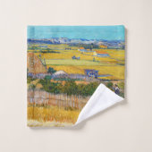 ビンセント・ヴァン・ゴッホ – ラクルで収穫 バスタオルセット (ウォッシュタオル)