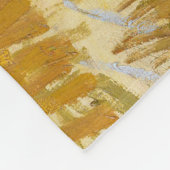 ビンセント・ヴァン・ゴッホ – ラクルで収穫 フリースブランケット (角)