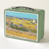 ビンセント・ヴァン・ゴッホ – ラクルで収穫 メタルランチボックス (裏面)