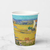 ビンセント・ヴァン・ゴッホ – ラクルで収穫 紙コップ (裏面)