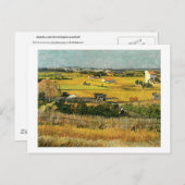 ビンセント・ヴァン・ゴッホ・ラ・クルで収穫 ポストカード (正面/裏面)