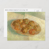 ビンセント・ヴァン・ゴッホ – リンゴの静物籠 ポストカード (正面/裏面)