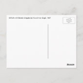 ビンセント・ヴァン・ゴッホ – リンゴの静物籠 ポストカード (裏面)