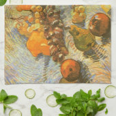 ビンセント・ヴァン・ゴッホ – リンゴ、梨、レモン、ブドウ キッチンタオル (折り畳み)