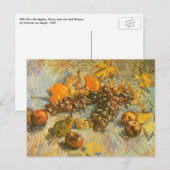 ビンセント・ヴァン・ゴッホ – リンゴ、梨、レモン、ブドウ ポストカード (正面/裏面)