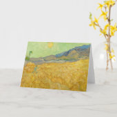 ビンセント・ヴァン・ゴッホ – リーパーとホイートフィールド カード (黄色い花)