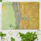 ビンセント・ヴァン・ゴッホ – リーパーとホイートフィールド キッチンタオル (折り畳み)