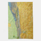 ビンセント・ヴァン・ゴッホ – リーパーとホイートフィールド キッチンタオル (縦)