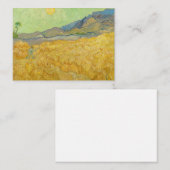 ビンセント・ヴァン・ゴッホ – リーパーとホイートフィールド ノートカード (正面/裏面)