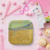 ビンセント・ヴァン・ゴッホ – リーパーとホイートフィールド ペーパープレート (パーティー)