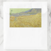 ビンセント・ヴァン・ゴッホ – リーパーとホイートフィールド 長方形シール (バッグ)