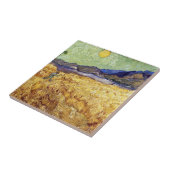 ビンセント・ヴァン・ゴッホ – リーパー&サンの小麦フィールド タイル (側面)