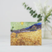 ビンセント・ヴァン・ゴッホ – リーパー&サンの小麦フィールド ポストカード (スタンド正面)