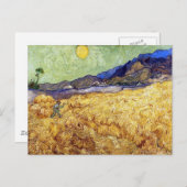 ビンセント・ヴァン・ゴッホ – リーパー&サンの小麦フィールド ポストカード (正面/裏面)