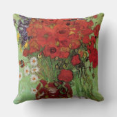 ビンセント・ヴァン・ゴッホ・レッド・ポピーとデイジー クッション (裏面)