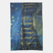 ビンセント・ヴァン・ゴッホ – ローネの星の夜 キッチンタオル (縦)
