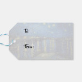 ビンセント・ヴァン・ゴッホ – ローネの星の夜 ギフトタグ (裏面横)