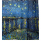 ビンセント・ヴァン・ゴッホ – ローネの星の夜 シャワーカーテン (正面)