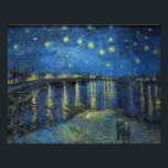 ビンセント・ヴァン・ゴッホ – ローネの星の夜 フォトプリント          <br><div class="desc">Starry Night Over the Rhone / Nuit etoilee sur le Rhone - Vincent van ゴッホ、Canvas油、1888、Arles</div>