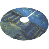 ビンセント・ヴァン・ゴッホ – ローネの星の夜 ブラッシュドポリエステルツリースカート (アングル)