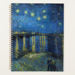 ビンセント・ヴァン・ゴッホ – ローネの星の夜 プランナー手帳<br><div class="desc">Starry Night Over the Rhone / Nuit etoilee sur le Rhone - Vincent van ゴッホ、Canvas油、1888、Arles</div>