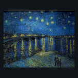 ビンセント・ヴァン・ゴッホ – ローネの星の夜 ポスター<br><div class="desc">Starry Night Over the Rhone / Nuit etoilee sur le Rhone - Vincent van ゴッホ、Canvas油、1888、Arles</div>