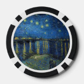 ビンセント・ヴァン・ゴッホ – ローネの星の夜 ポーカーチップ (裏面)