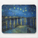 ビンセント・ヴァン・ゴッホ – ローネの星の夜 マウスパッド<br><div class="desc">Starry Night Over the Rhone / Nuit etoilee sur le Rhone - Vincent van ゴッホ、Canvas油、1888、Arles</div>